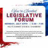 Legislative Forum July 20